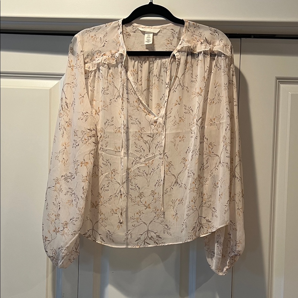 H&M Floral Pink Blouse